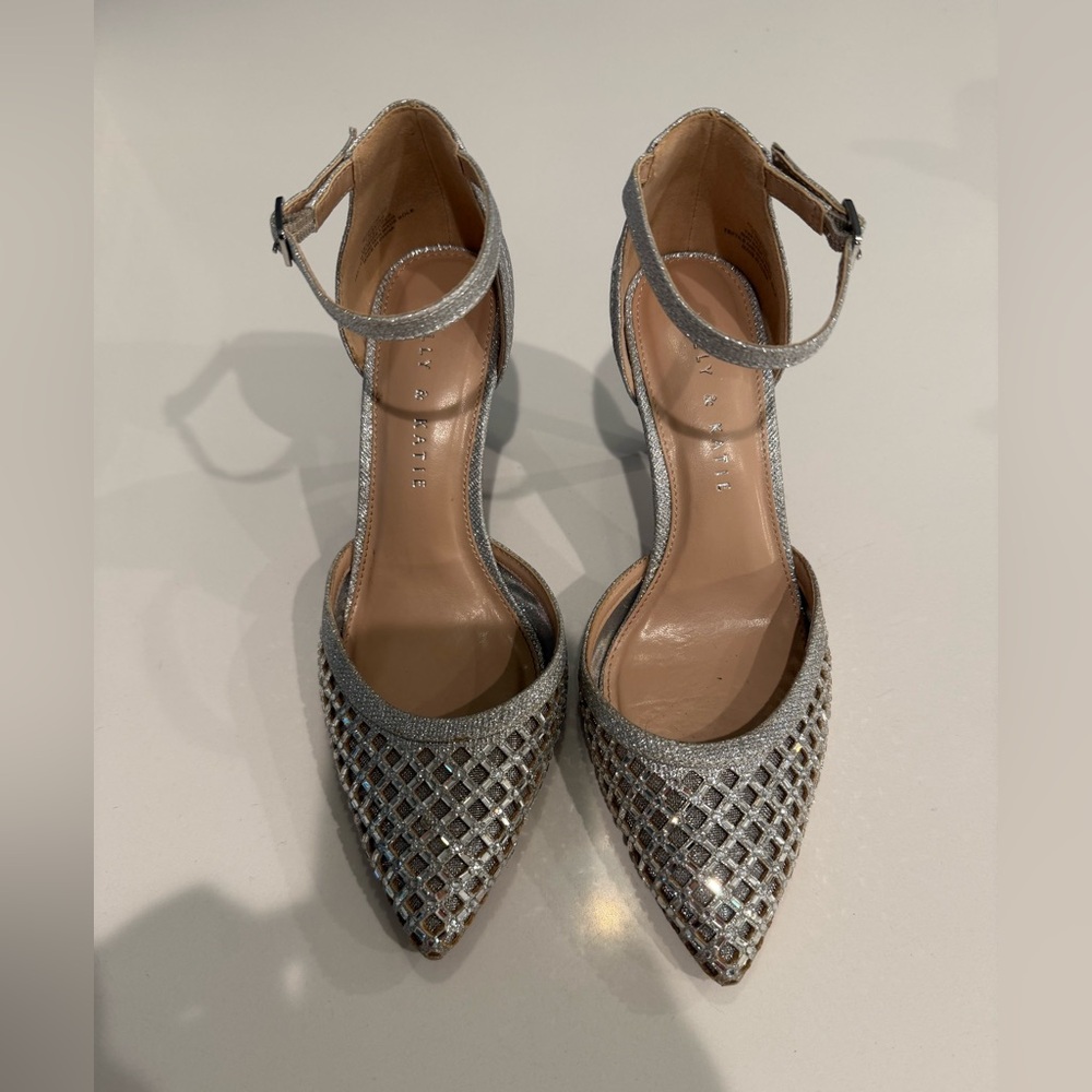 Kelly & Katie Metallic Mesh Heels